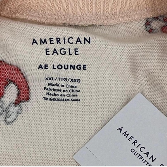 NWT AE Grinch Christmas Lounge Set | XXL | Cozy | Festive | Holiday - Picture 4 of 8